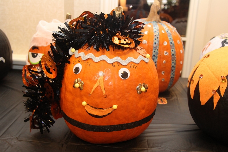 Decorated Halloween Pumpkin at The Kensington Sierra Madre