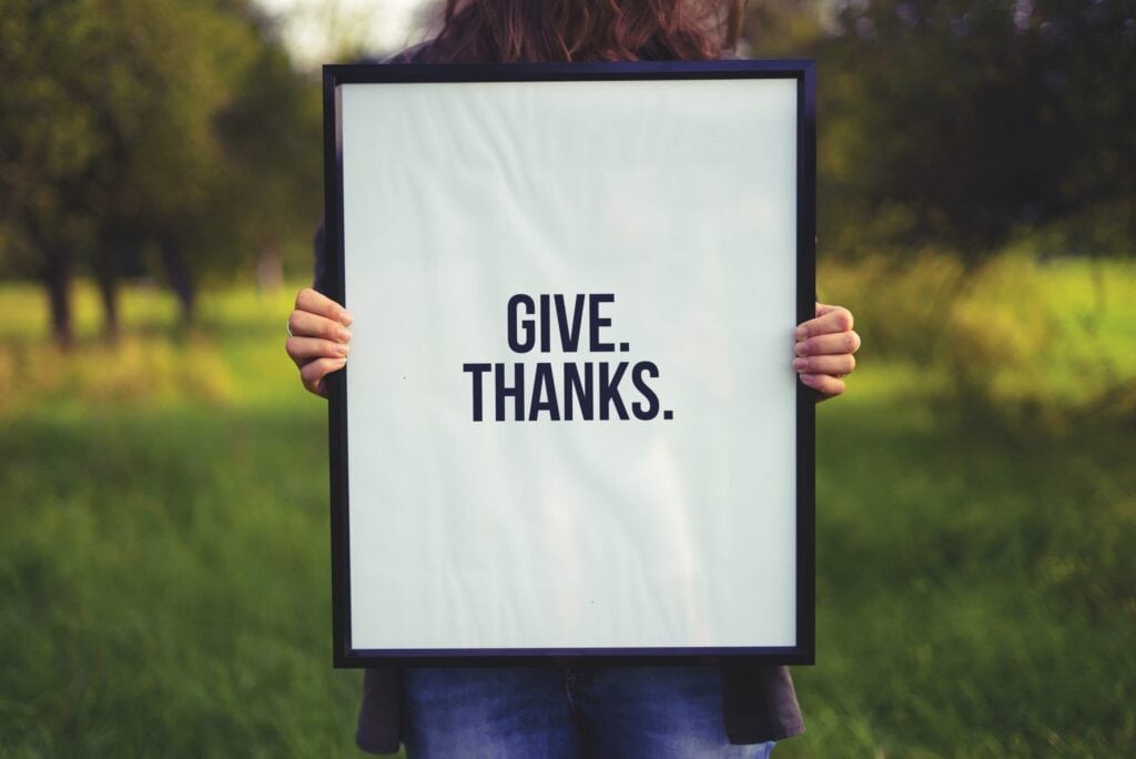 give thanks poster