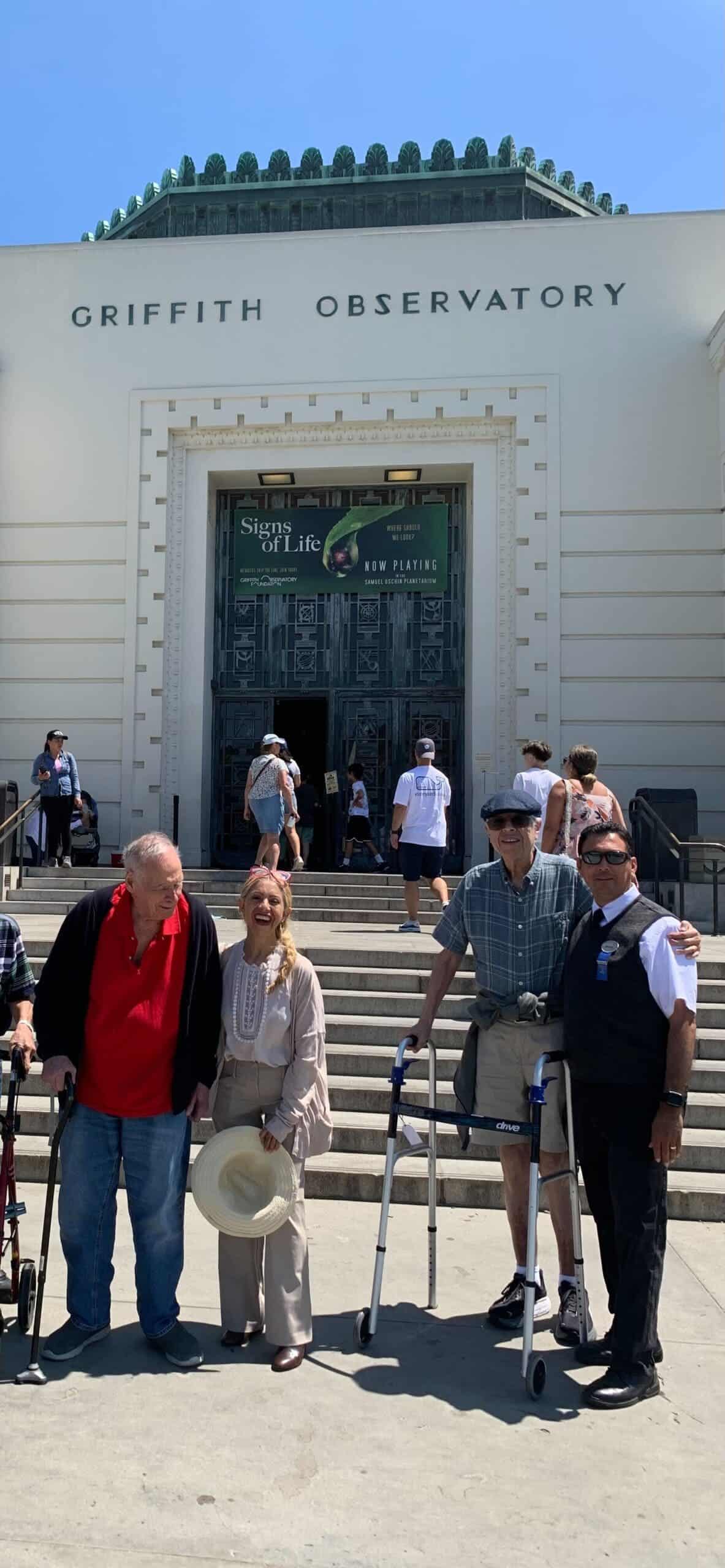 residents enjoying outing to the Griffith Observatory